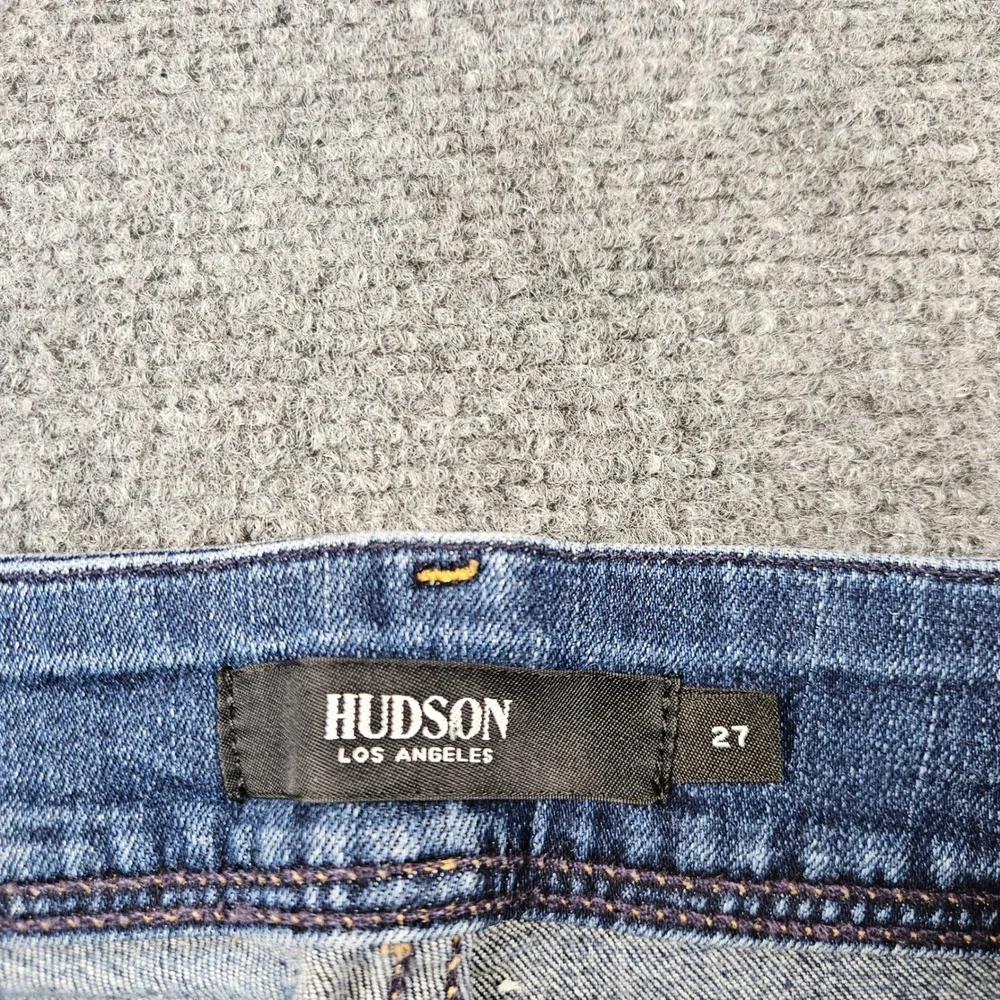 Hudson Los Angeles Collin Skinny Jeans Womens 27 Medium Wash Flap Pocket Denim